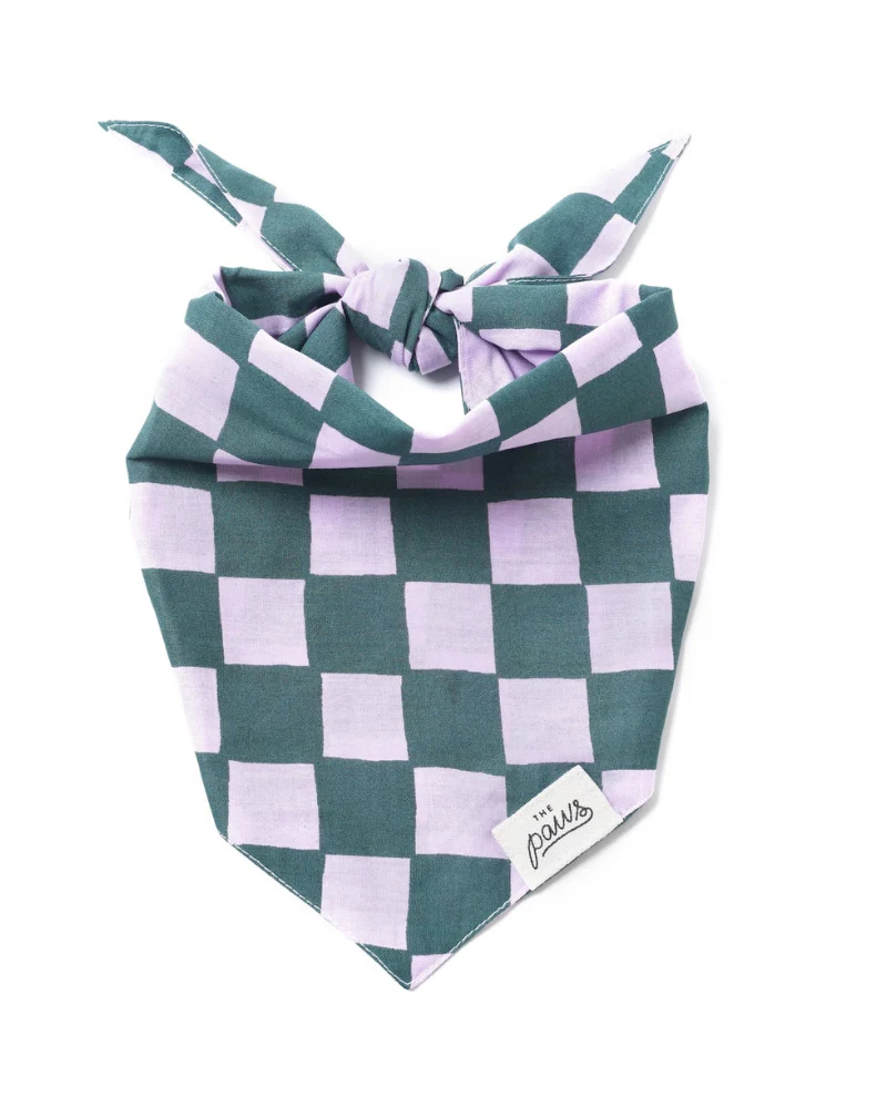Brooklyn Checkered Dog Bandana (FINAL SALE) - Image 3