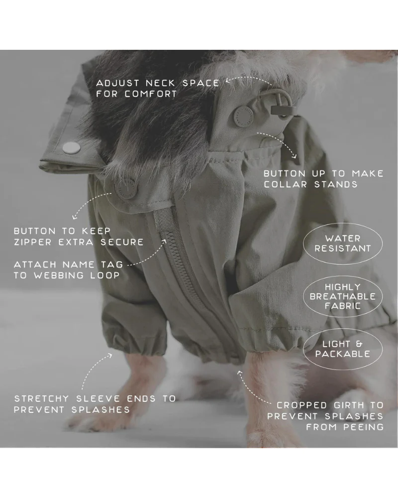 Brooklyn Nylon Water Resistant Dog Jacket (FINAL SALE) - Image 6