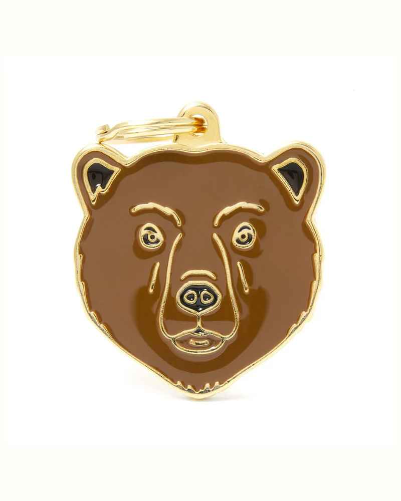 Brown Bear Custom Pet ID Tag - Image 3