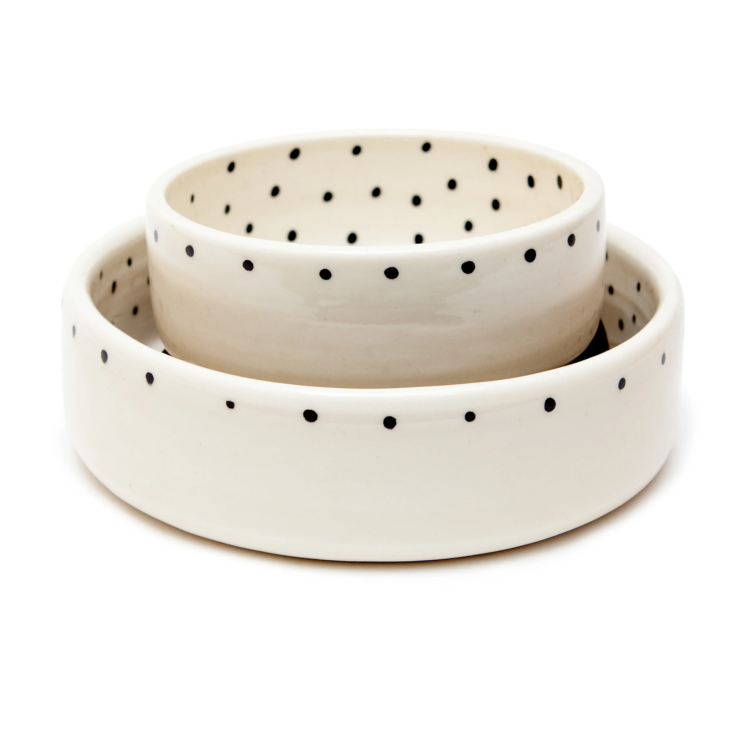 Dots Dog Bowl in Black + White (Dog & Co. Exclusive) - Image 3