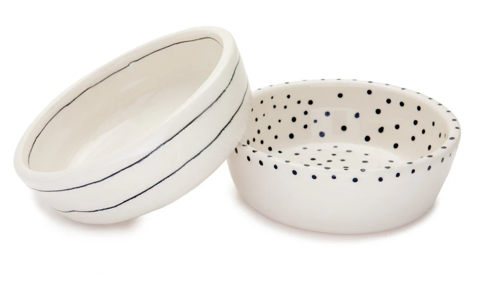 Dots Dog Bowl in Black + White (Dog & Co. Exclusive) - Image 6