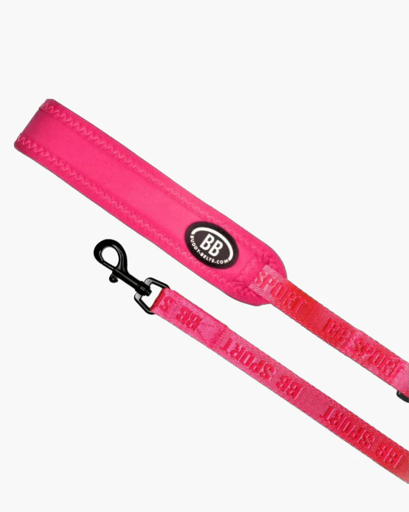 Buddy Belt Sport Leash in Neon Pink - Image 2