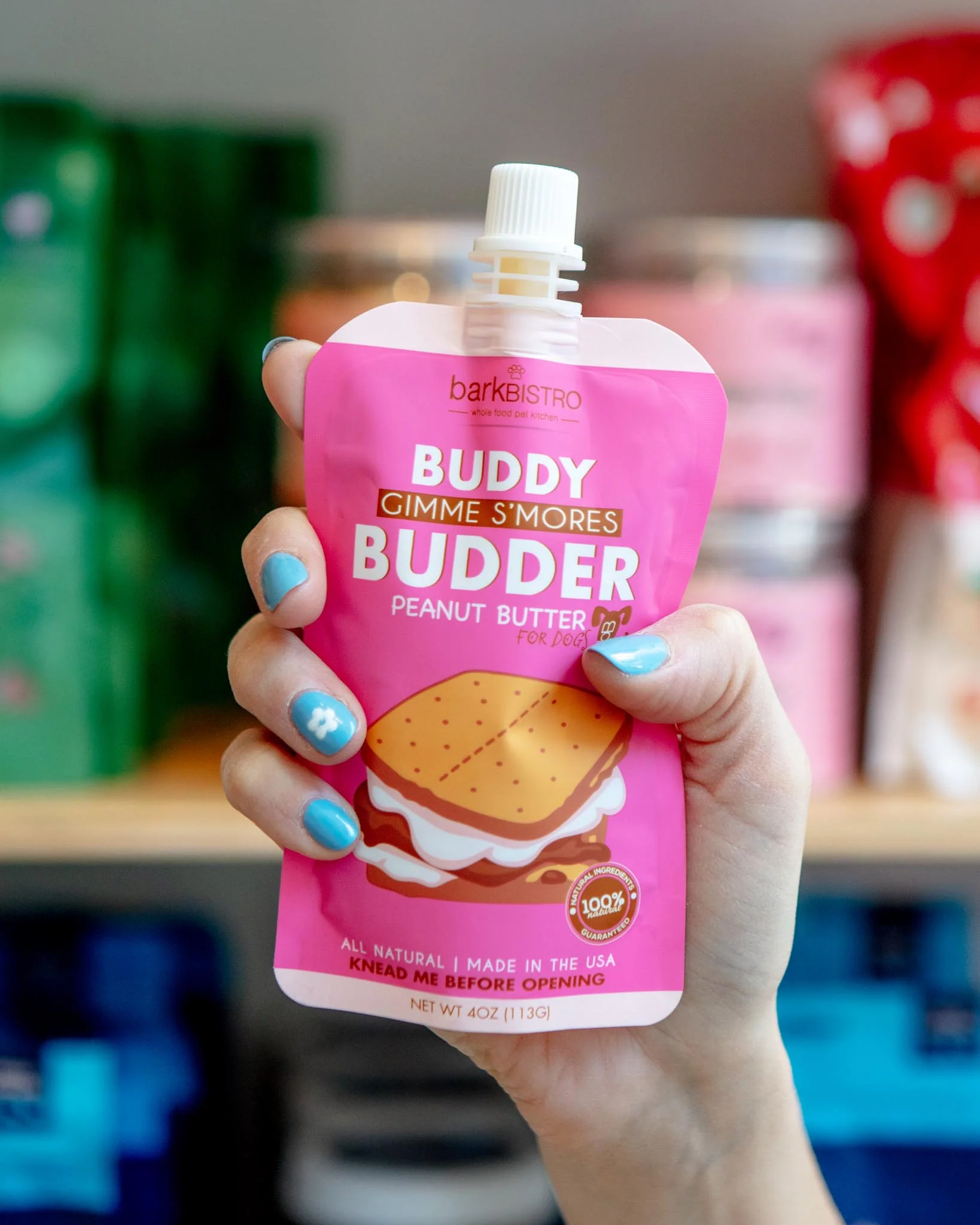 Buddy Budder Peanut Butter Squeeze Pack for Dogs (Made in the USA)