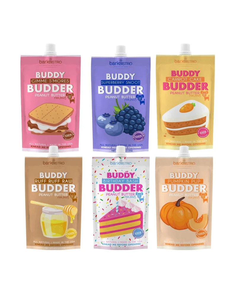 Buddy Budder Peanut Butter Squeeze Pack for Dogs (Made in the USA) - Image 19
