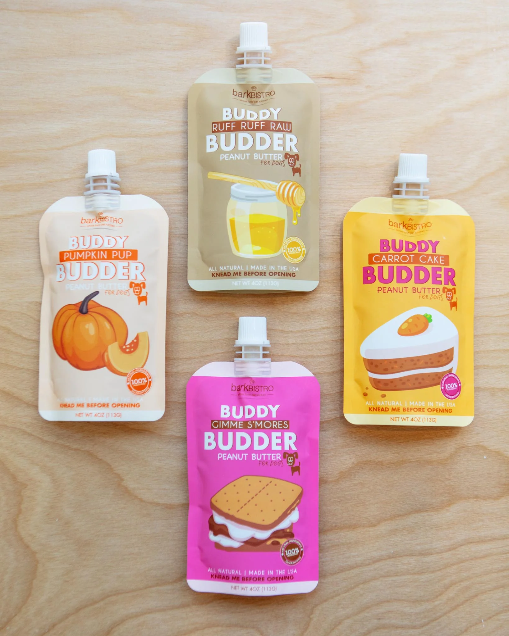 Buddy Budder Peanut Butter Squeeze Pack for Dogs (Made in the USA) - Image 2