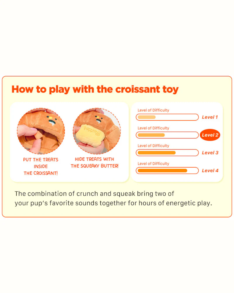 Buttered Croissant Nosework Dog Toy - Image 6