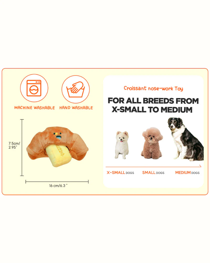 Buttered Croissant Nosework Dog Toy - Image 7