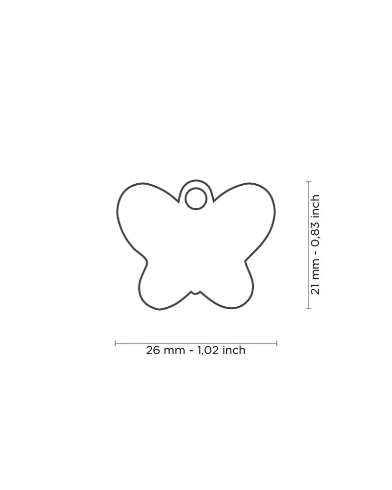 Butterfly Custom Pet ID Tag - Image 3