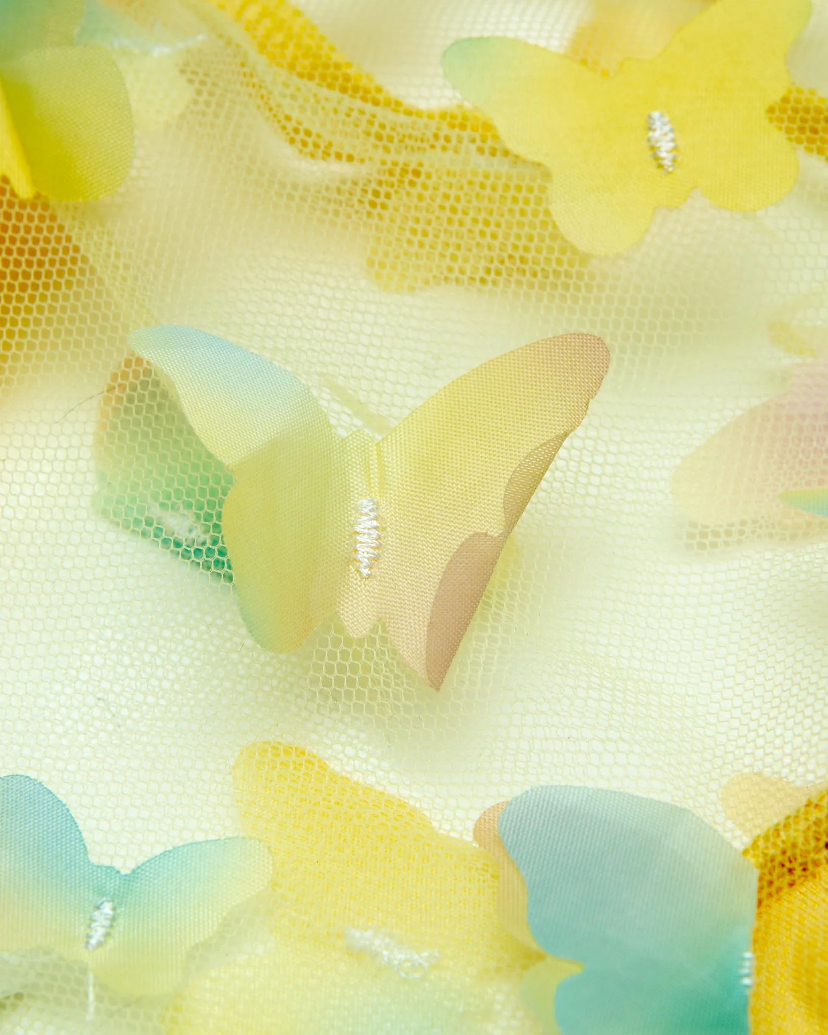 Butterfly Mesh Dog Shirt in Yellow Ombre (Made in the USA) - Image 2