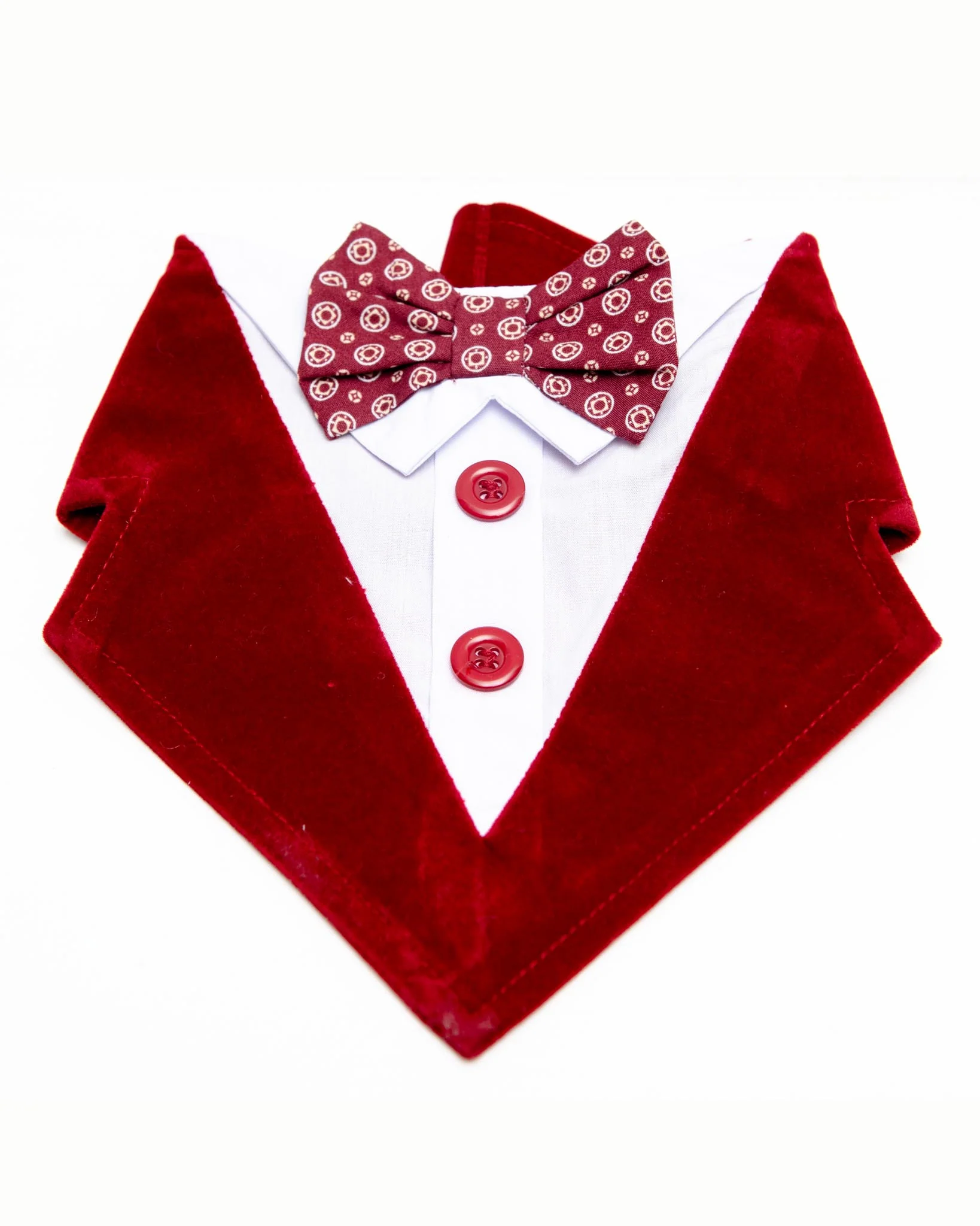 Cadillac Formal Dog Bandana w/ Bow Tie