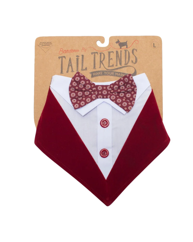 Cadillac Formal Dog Bandana w/ Bow Tie - Image 3