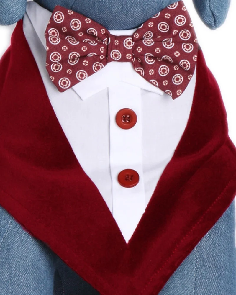 Cadillac Formal Dog Bandana w/ Bow Tie - Image 5