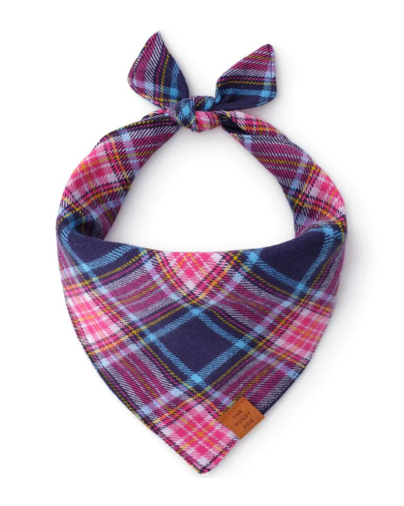 Camilla Flannel Plaid Dog Bandana (Made in the USA) - Image 2