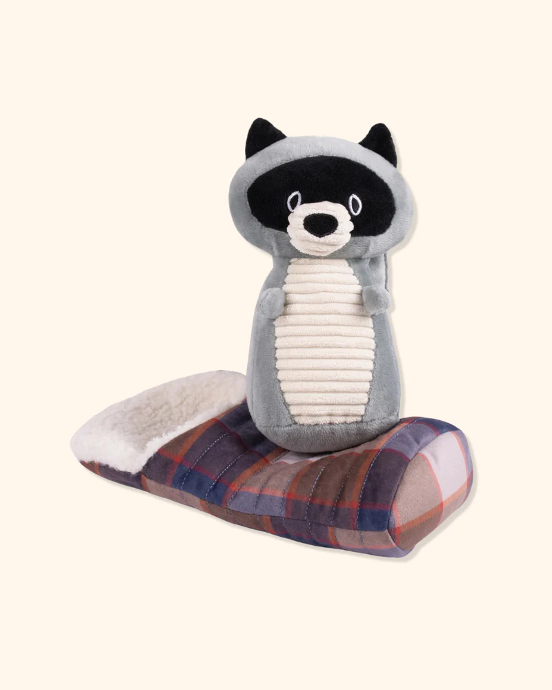 Racoon Camp Pal Crinkle & Squeaker Dog Toy - Image 2