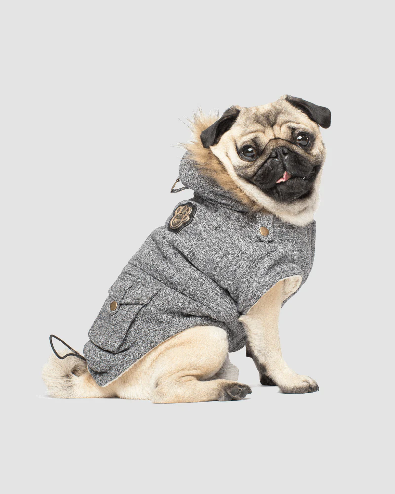 Alaskan Army Dog Parka in Salt and Pepper (FINAL SALE)