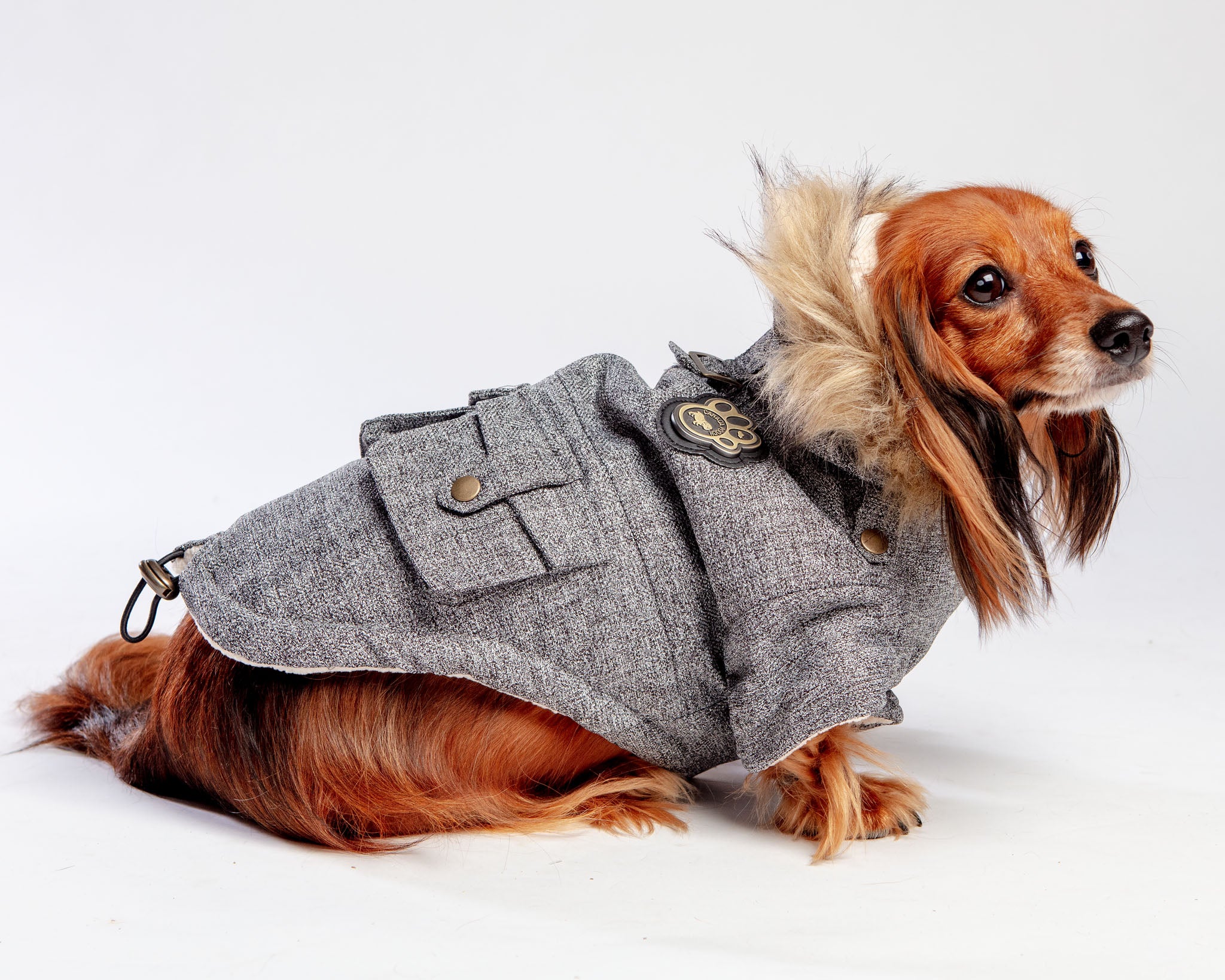 Alaskan Army Dog Parka in Salt and Pepper (FINAL SALE) - Image 2