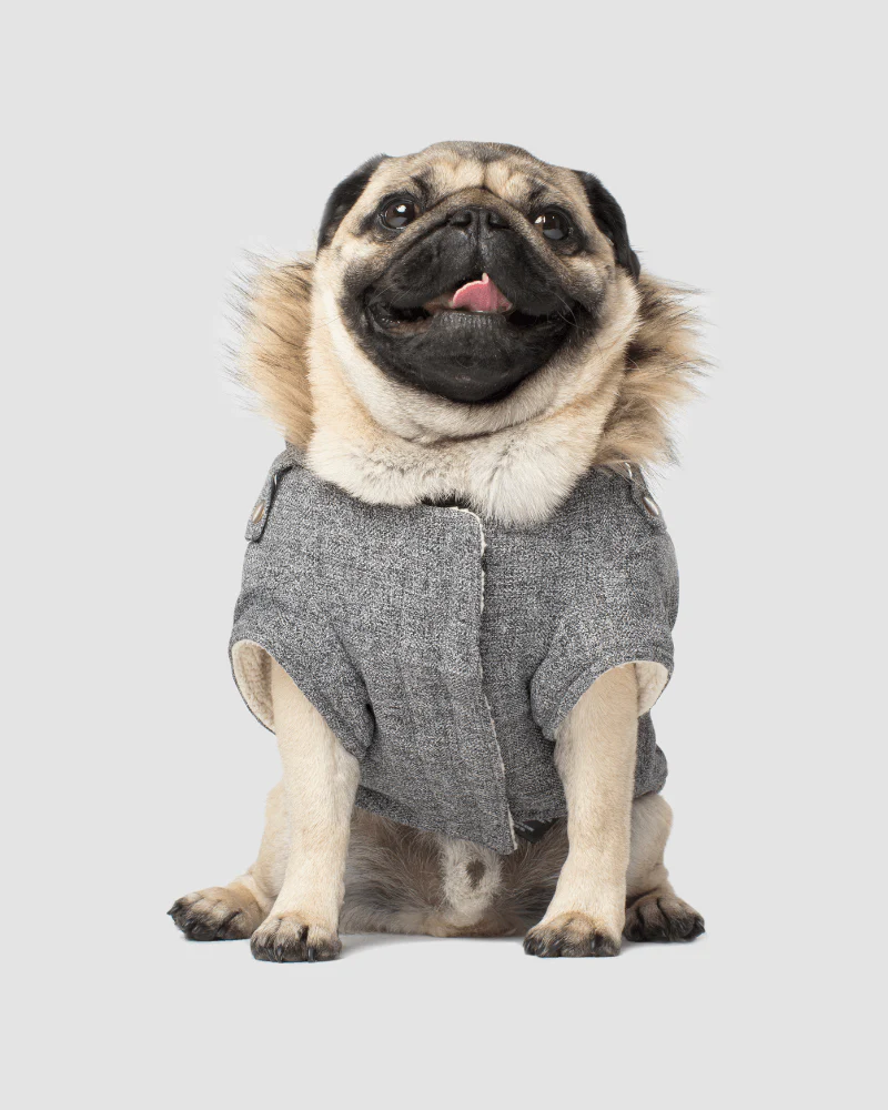 Alaskan Army Dog Parka in Salt and Pepper (FINAL SALE) - Image 4