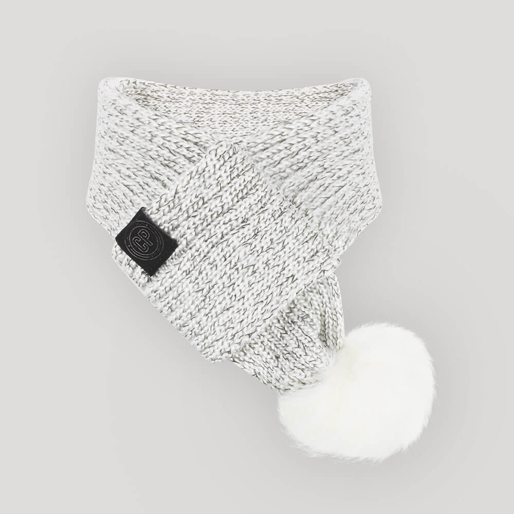 CANADA POOCH | Pom Pom Scarf in Snow Fox - Image 3