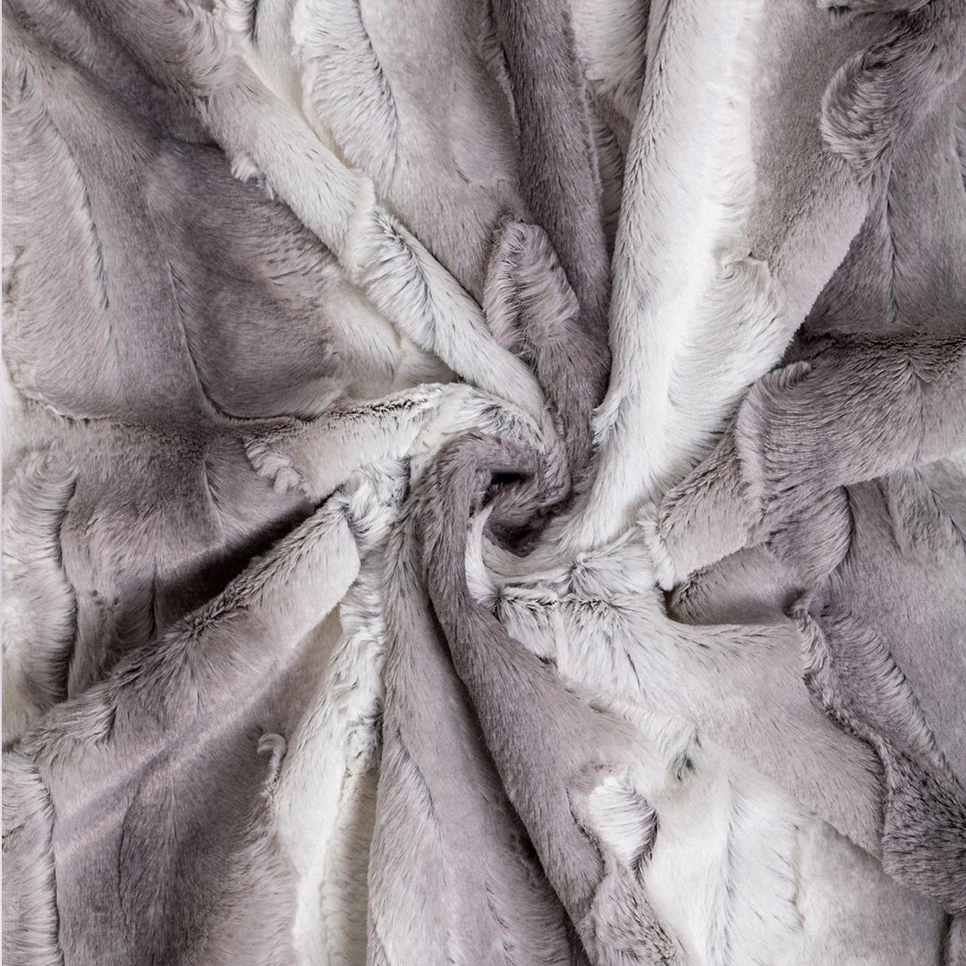 Cashmere Collection Faux-Fur Dog Bed in Soft Grey (Custom/Direct-Ship) (Made in the USA) - Image 5