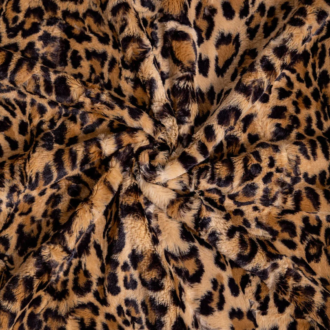 Cashmere Collection Faux-Fur Dog Bed in Leopard (Custom/Direct-Ship) (Made in the USA) - Image 4