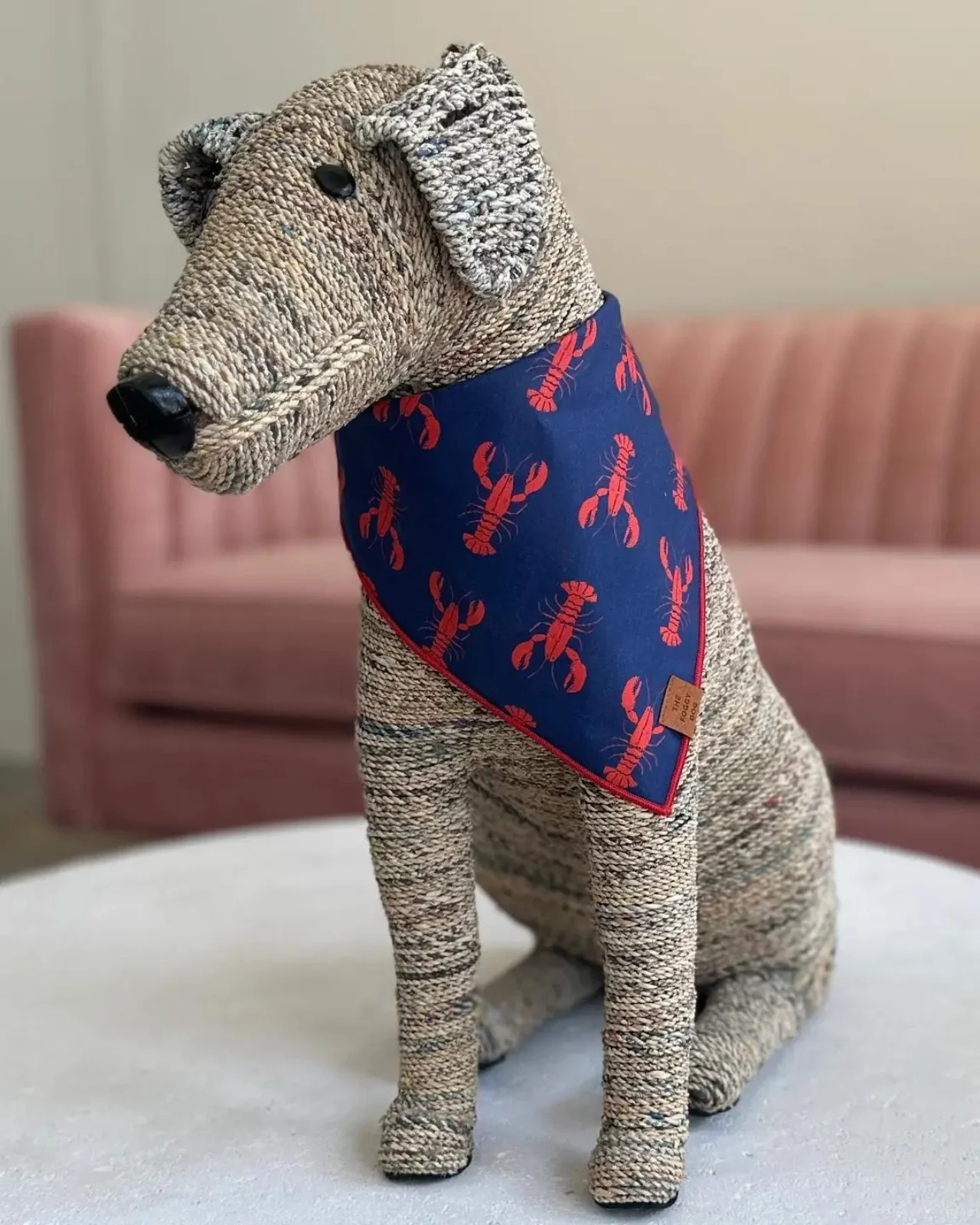 Catch of the Day Navy Dog Bandana (Made in the USA) - Image 3