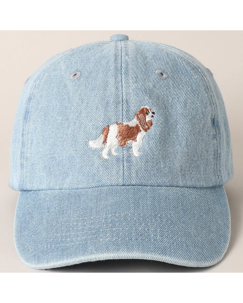 Cavalier Embroidered Denim Hat - Image 2