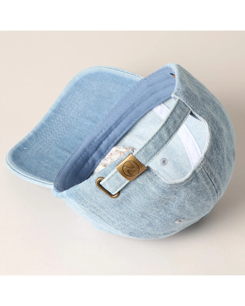 Cavalier Embroidered Denim Hat - Image 4