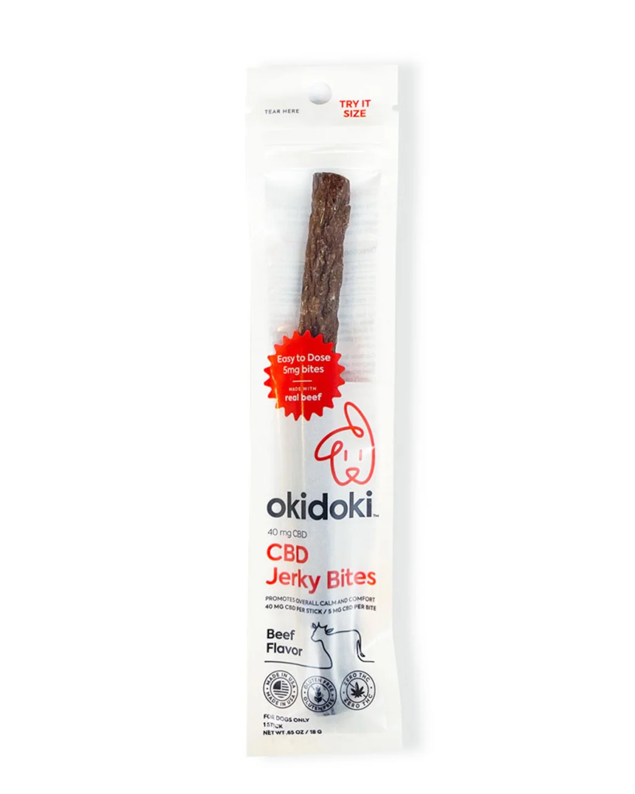 CBD Jerky Bites in Beef Flavor (40 mg) (Made in the USA) - Image 2