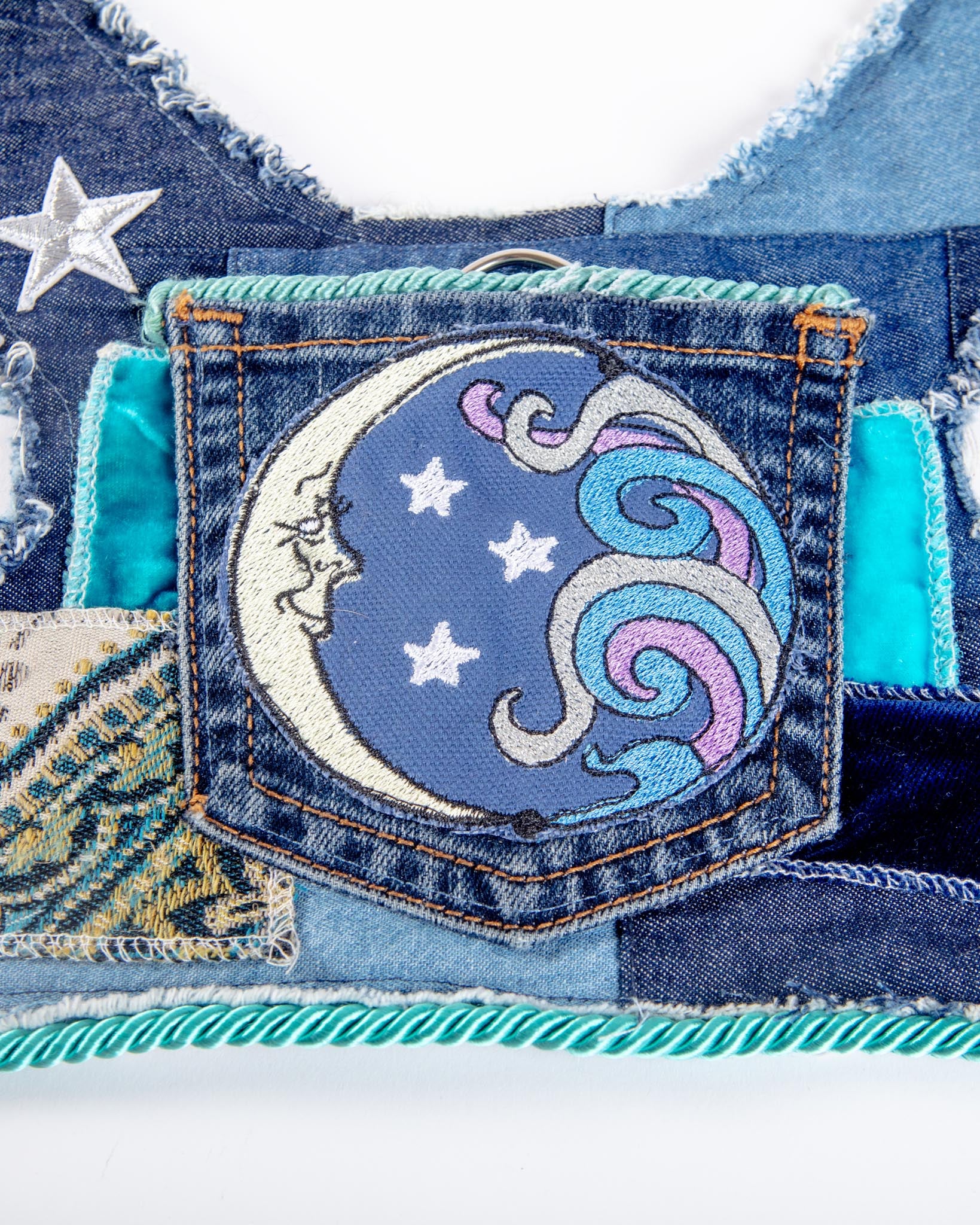 Celestial Denim Harness Vest for Dogs (Made in the USA) (FINAL SALE) - Image 3