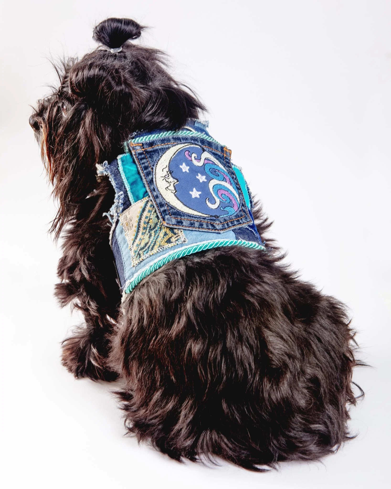Celestial Denim Harness Vest for Dogs (Made in the USA) (FINAL SALE) - Image 5