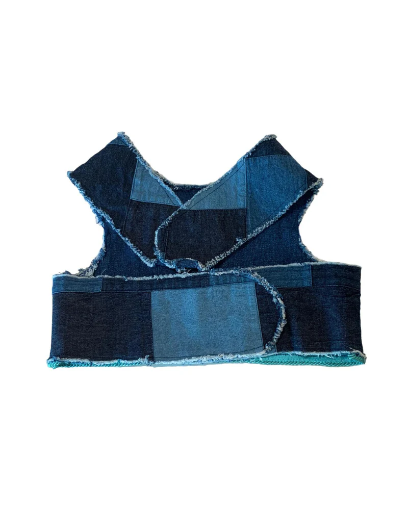 Celestial Denim Harness Vest for Dogs (Made in the USA) (FINAL SALE) - Image 7