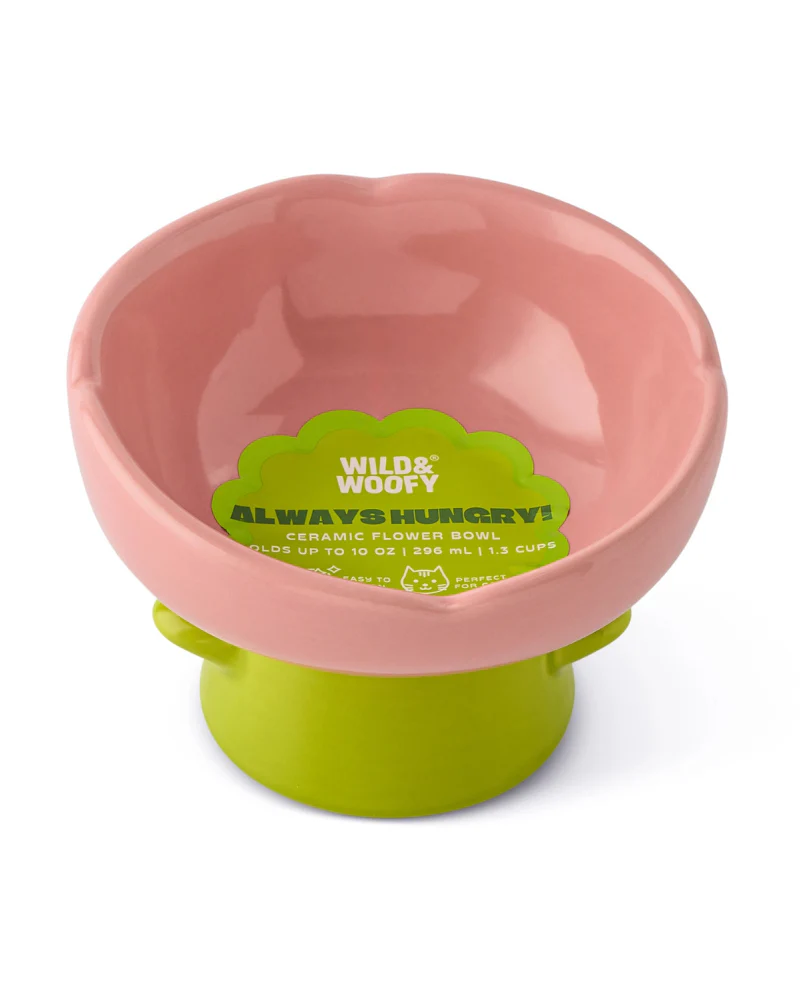 Ceramic Flower Pet Bowl - Image 2
