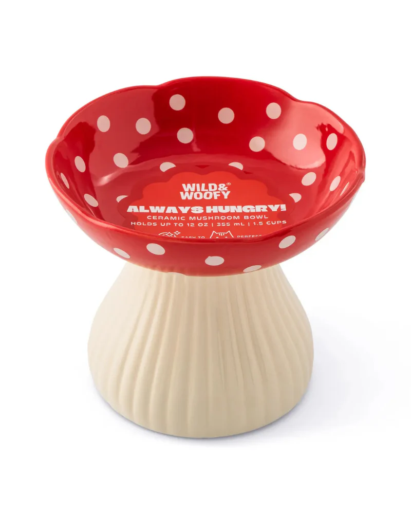 Ceramic Mushroom Pet Bowl - Image 2