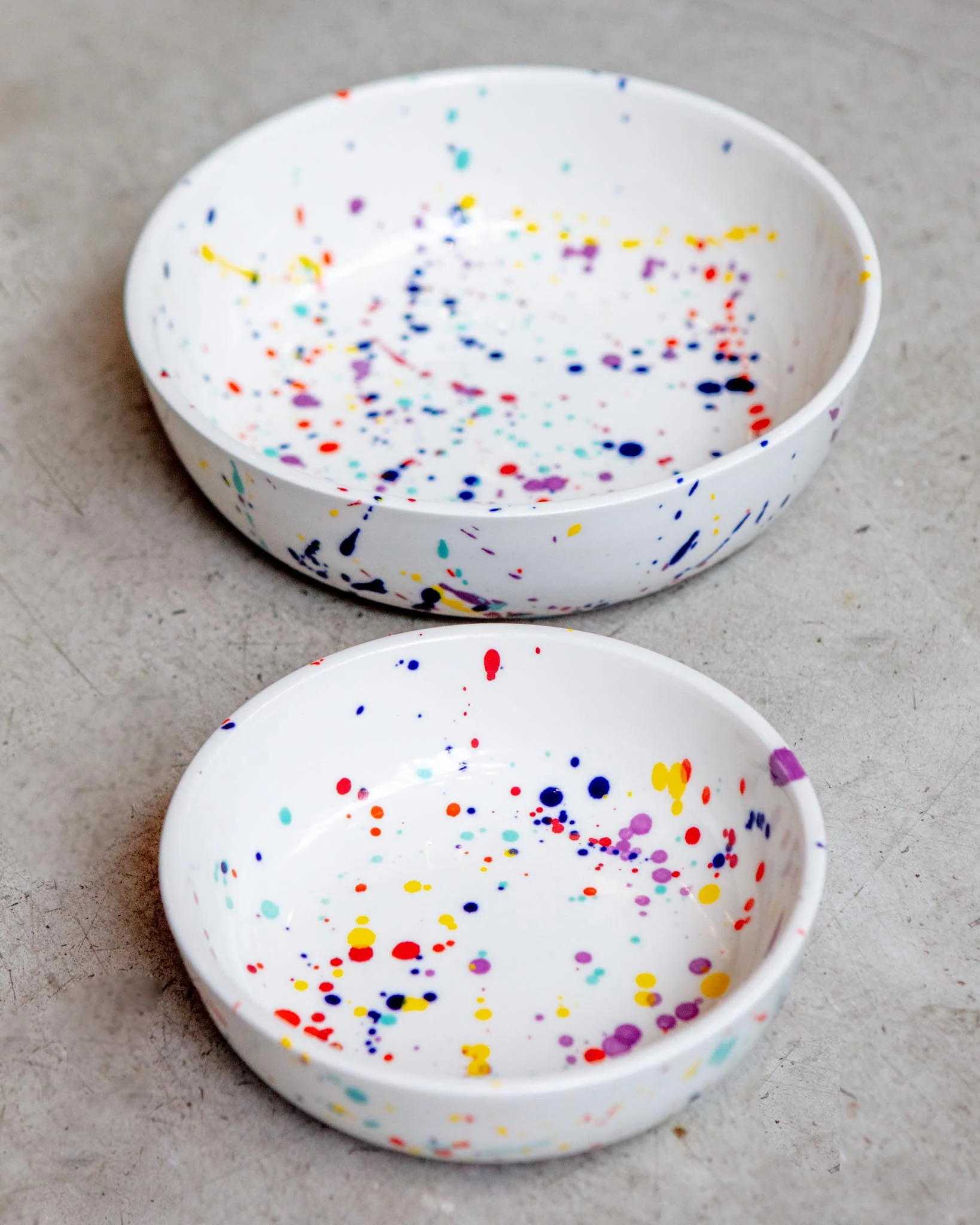 Ceramic Pet Bowl in Confetti (Made in the USA) - Image 3