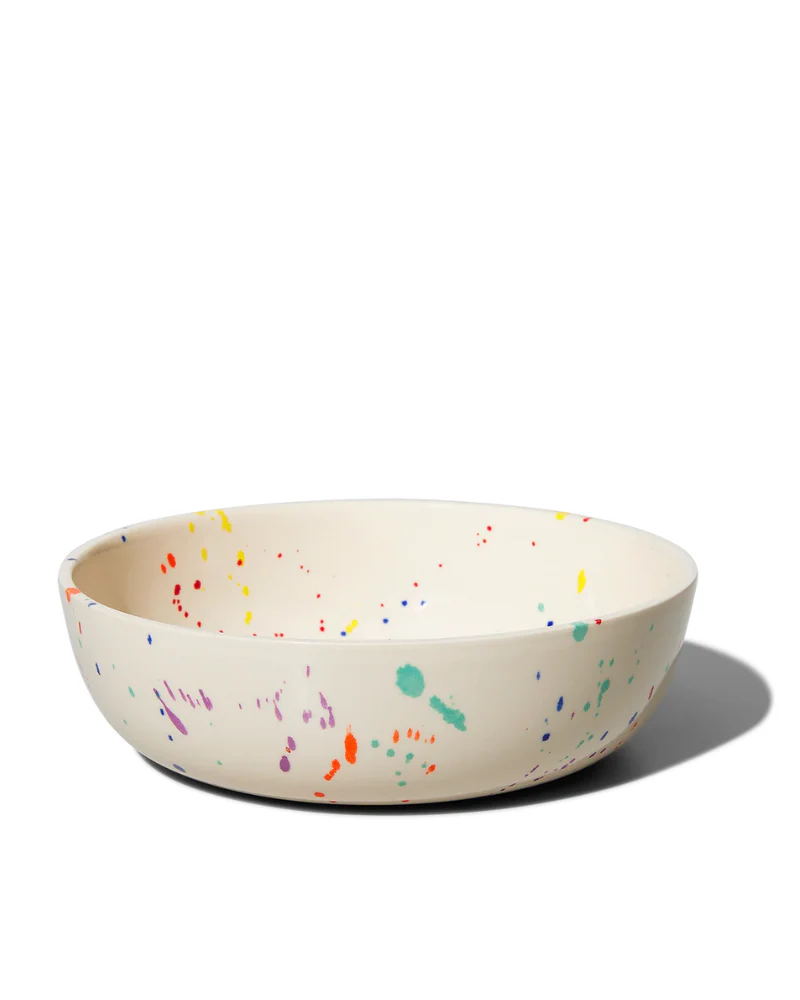 Ceramic Pet Bowl in Confetti (Made in the USA) - Image 4