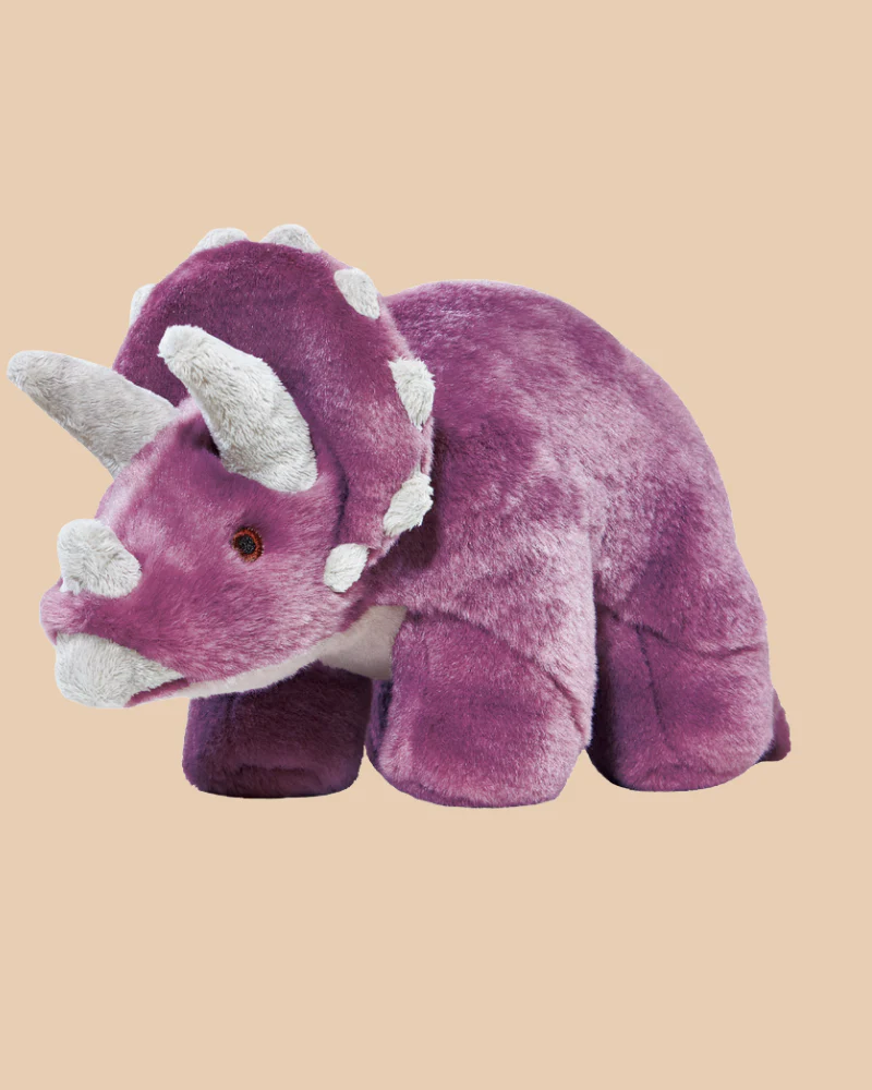 Charlie Triceratops Squeaky Plush Dog Toy - Image 4