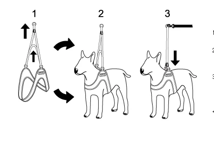 Adjustable Easy Dog Harness in Red - Image 7