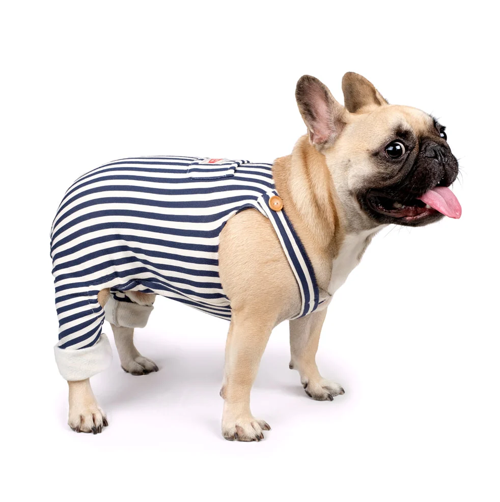 CHARLIE'S BACKYARD | Donut Overalls in Navy - Image 3