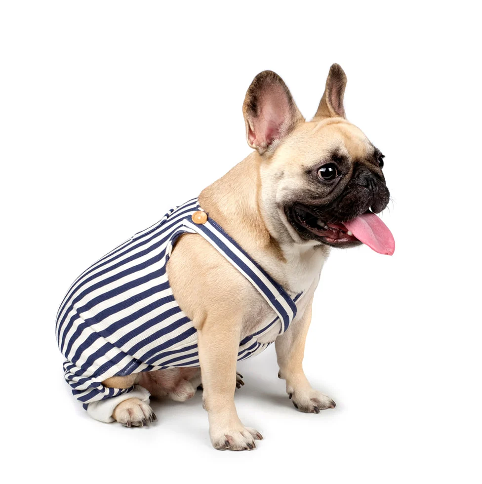 CHARLIE'S BACKYARD | Donut Overalls in Navy - Image 6