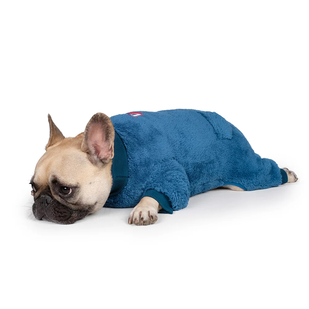 Monster Fleece Warmer Dog Onesie in Teal (FINAL SALE) - Image 3