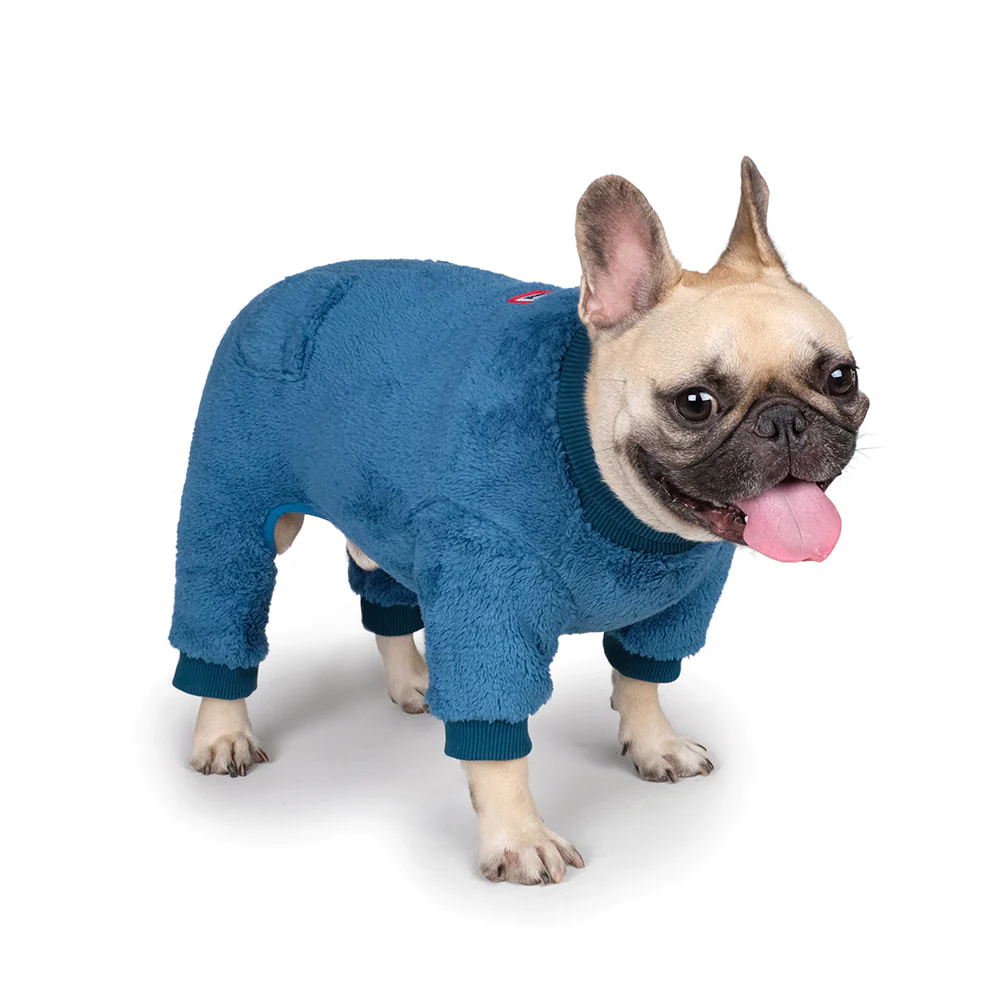 Monster Fleece Warmer Dog Onesie in Teal (FINAL SALE) - Image 4