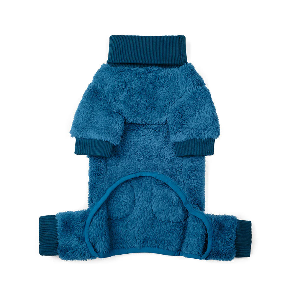Monster Fleece Warmer Dog Onesie in Teal (FINAL SALE) - Image 5