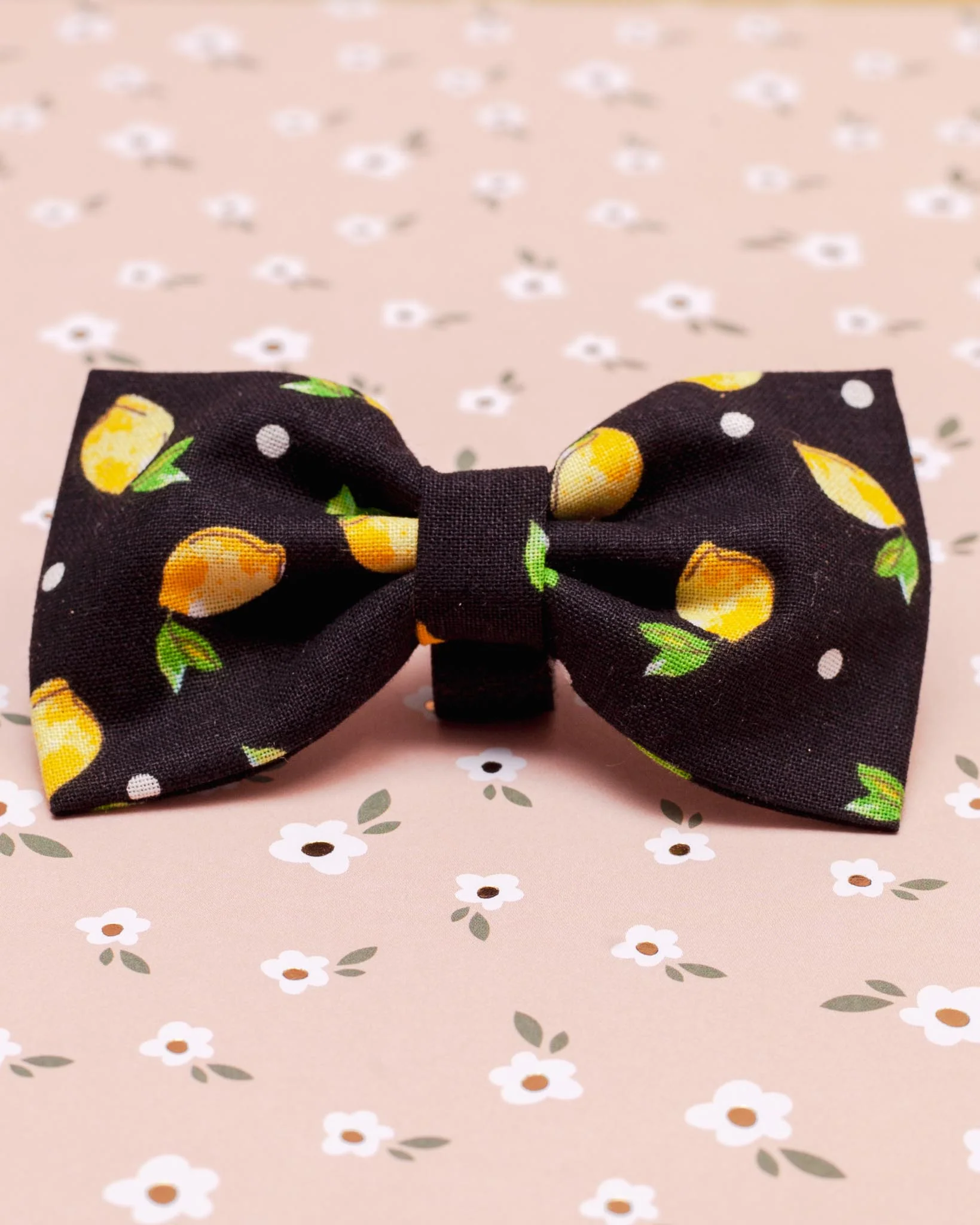 Dog Bow Tie w/ Lemons (Made in the USA) (FINAL SALE) - Image 2