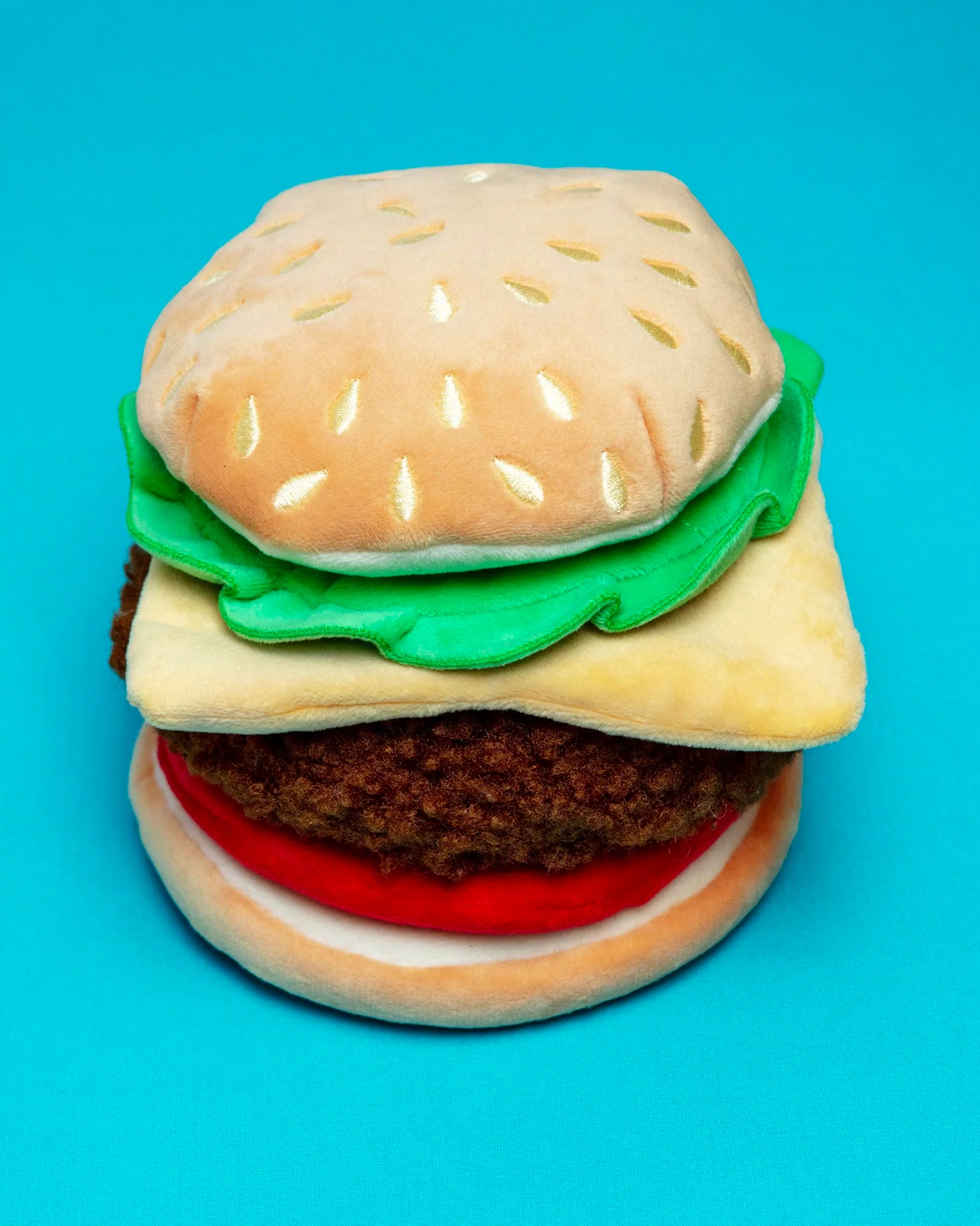 Cheeseburger Interactive Snuffle Dog Toy