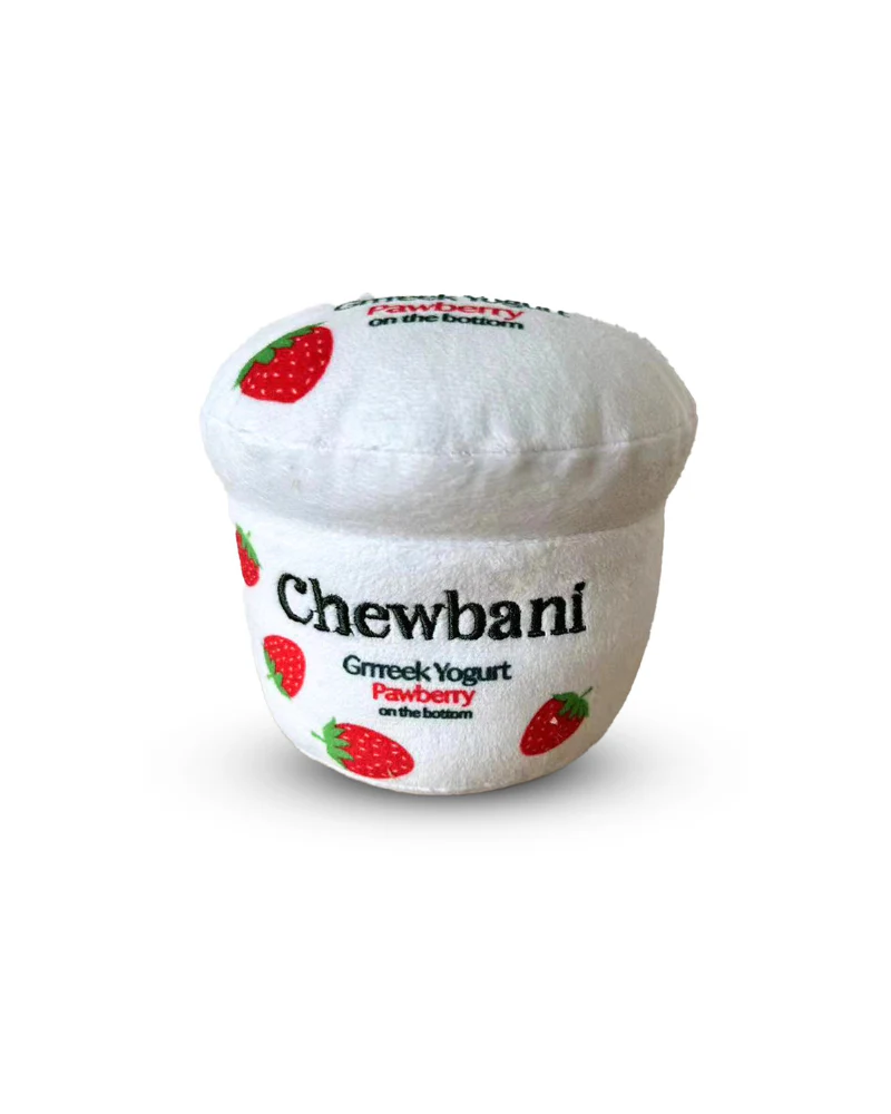 Chewbani Greek Yoghurt Plush Squeaky Dog Toy - Image 3