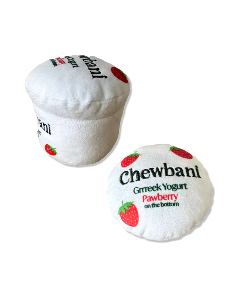 Chewbani Greek Yoghurt Plush Squeaky Dog Toy - Image 4