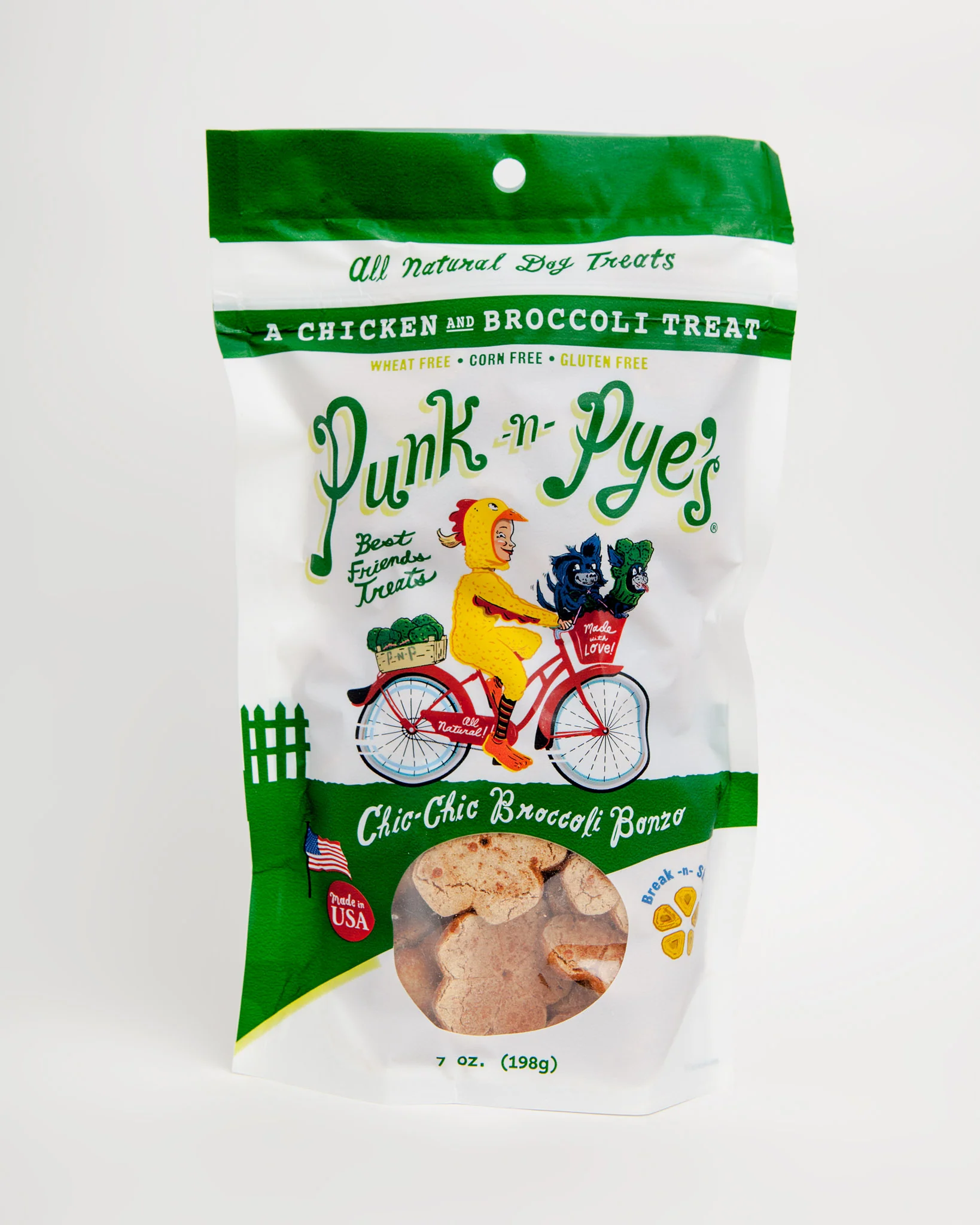 Chicken & Broccoli Gluten Free Dog Treats (Made in the USA) - Image 2