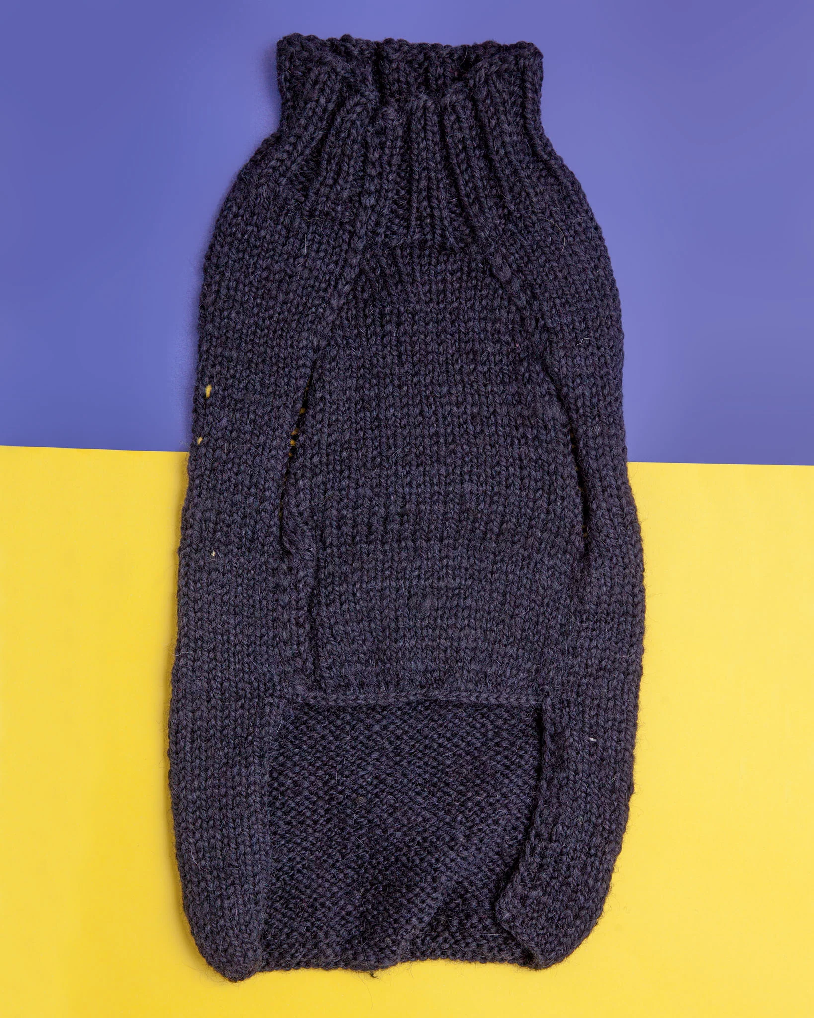 "Love" Knit Dog Sweater in Navy Alpaca  << CLEARANCE >> - Image 3