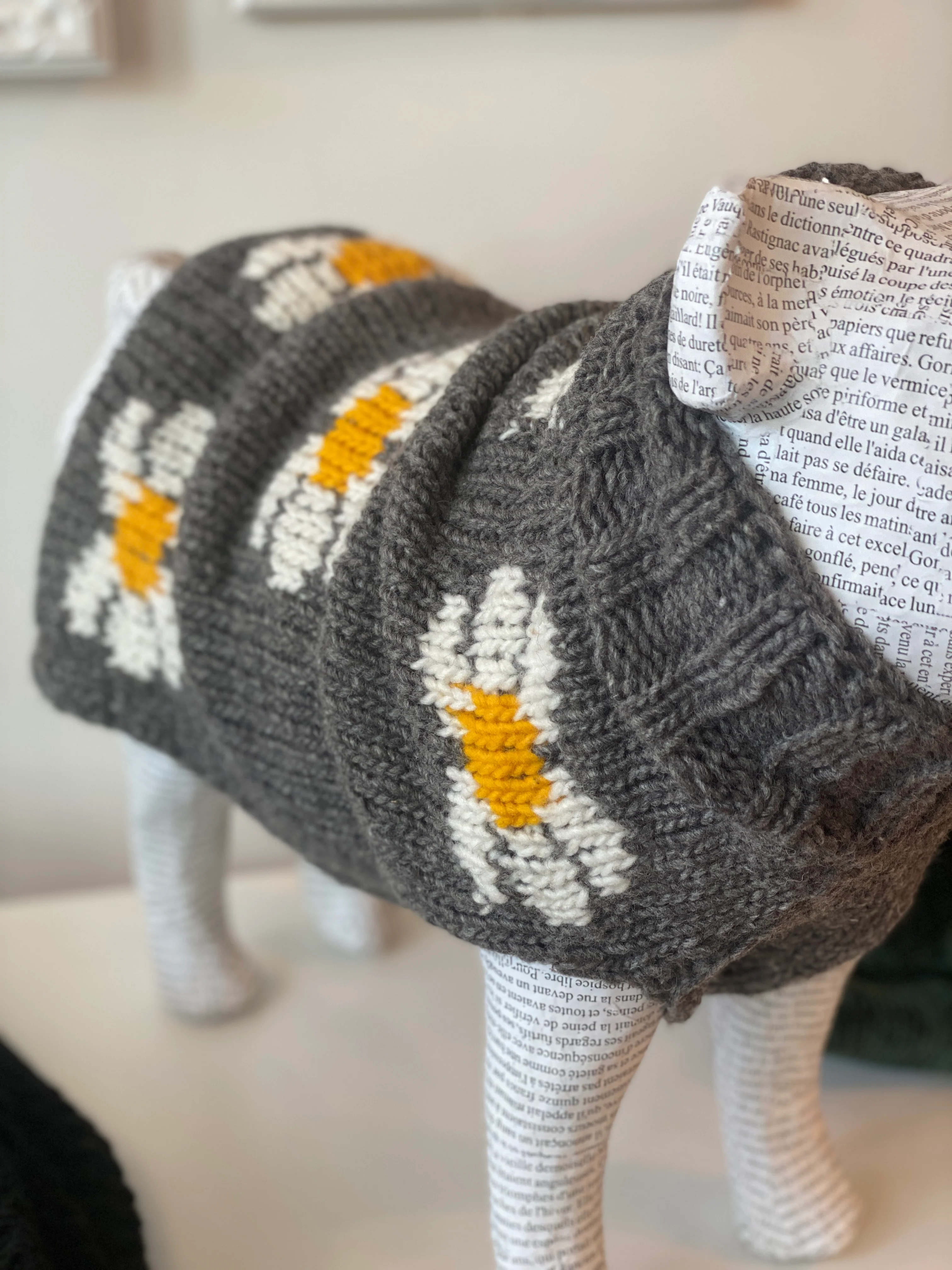 Daisy Wool Knit Dog Sweater << FINAL SALE >> - Image 7