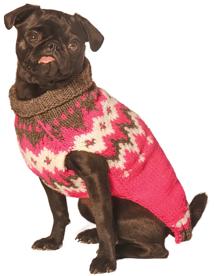 CHILLY DOG | Hot Pink Alps Sweater - Image 2